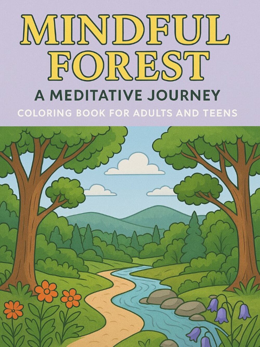 Mindful Forest A Meditative Journey Coloring Sheets For Adults and Teens